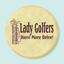 Lady Golfers magnets