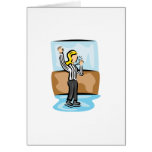 Lady Hockey Ref Greeting Cards