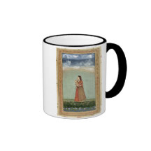 Lady holding a bowl of roses, from the Small Clive Mug
