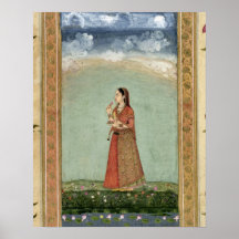 Lady holding a bowl of roses, from the Small Clive Poster