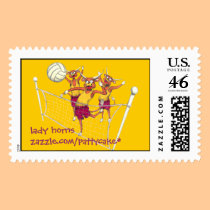 lady horns stamps
