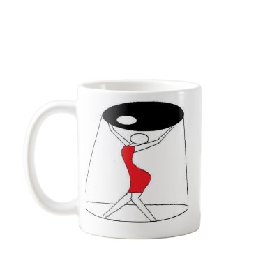 lady in a cup mug by Donobe