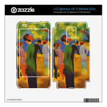 Lady in a green jacket by August Macke LG Optimus 2X Skin