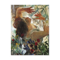 Lady in a Greenhouse postcards