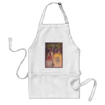 Lady in a Wisteria Garden Aprons