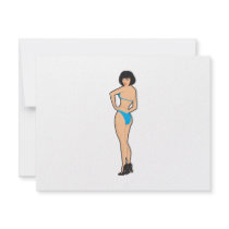 Lady in Bikini invitations by frengi Lady in Bikini invitations