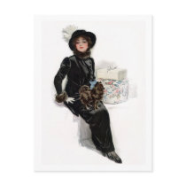 Lady in Black postcards