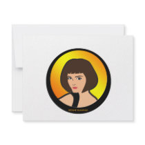 Lady in Circle 3 invitations by frengi Lady in Circle 3 invitations