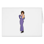 Lady in Evening Dress Card