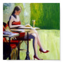 Lady in Red posters by PBaileypaintings Lady in Red posters