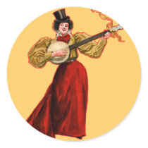 Lady In Red Sticker stickers