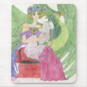 Lady In Tha Garden mousepads