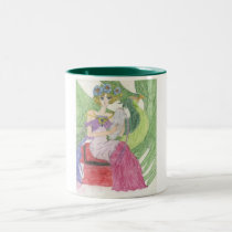 Lady In Tha Garden mugs