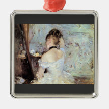 Lady in the Toilet by Berthe Morisot Christmas Tree Ornaments