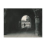 lady in tunnel post card