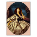Lady in Victorian dress cards