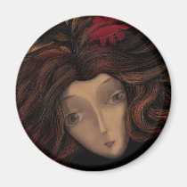 Lady in Wait magnets