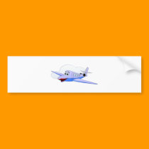 Lady Jet Cartoon bumper stickers