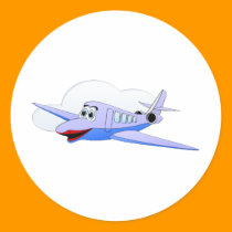 Lady Jet Cartoon stickers
