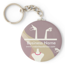 Lady Jewelry Shopping Customizable Items Key Chain