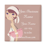 Lady Jewelry Shopping Customizable Items magnets