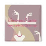 Lady Jewelry Shopping Customizable Items magnets