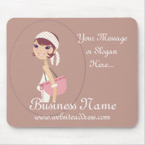 Lady Jewelry Shopping Customizable Items Mouse Pads