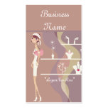 Lady Jewelry Shopping Design 2 Business Cards business cards