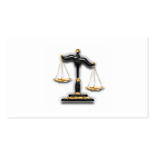 Lady Justice on Supreme Court Business Card Template (back side)