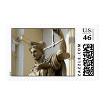 Lady Justice Statue, Virginia City, Nevada Stamp