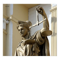 Lady Justice Statue, Virginia City, Nevada posters