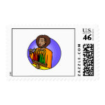 Lady Kwanzaa Candles Stamps