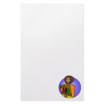 Lady Kwanzaa Candles Stationery Paper