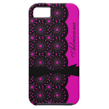 LADY LACE_222 PINK #2 iPhone 5 COVER