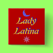 Lady Latina #1 button