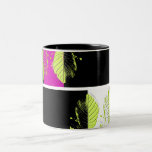 LADY LEAVES BLACK STRIPES MUGS