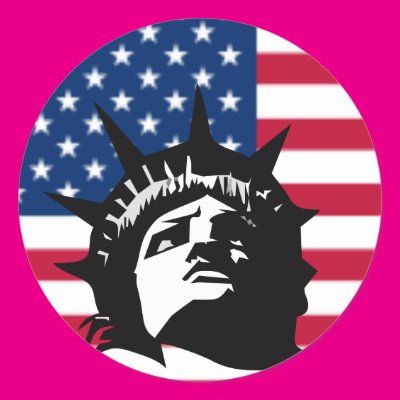 Lady Liberty and the Flag Sticker Zazzle_sticker Lady Liberty and the Flag Sticker Zazzle_sticker