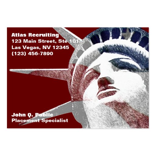 Lady Liberty Business Card Template