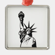 Lady Liberty Christmas Tree Ornaments