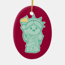 Lady Liberty Christmas Tree Ornaments
