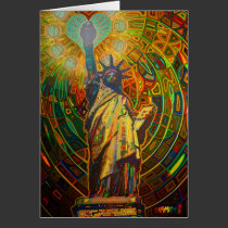 lady liberty digitally - 2012 cards