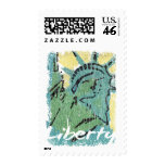 Lady Liberty Distressed stamps