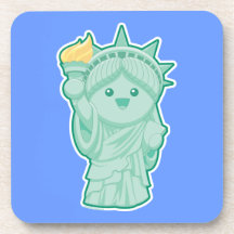 Lady LIberty Drink Coaster