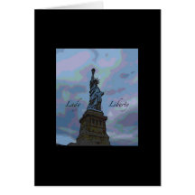 Lady Liberty Greeting Card