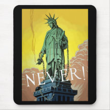 Lady Liberty In Chains -- Never Mouse Pads