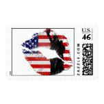 Lady Liberty Lips Postage Stamps