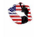 Lady Liberty Lips t-shirts