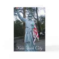 Lady Liberty, New York City Greeting Card by MzSardonicus Lady Liberty, New York City Greeting Card