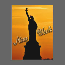 Lady Liberty, New York City, NY USA postcards