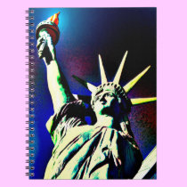Lady Liberty Spiral Notebook notebooks